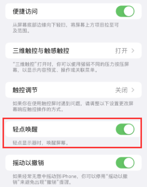 东昌苹果授权维修站分享iPhone轻点无法唤醒怎么办