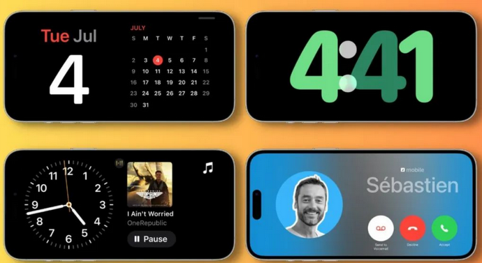 东昌苹果手机维修分享iOS17横屏充电待机显示有什么好处 
