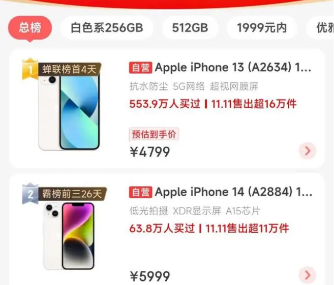 东昌苹果14维修分享iPhone14配置不如同价位的安卓还能大卖 