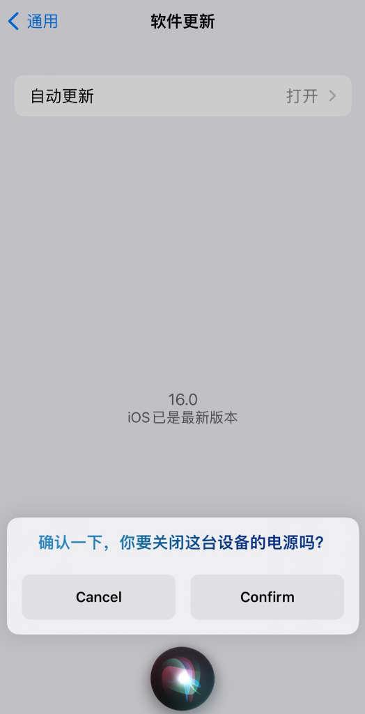东昌苹果手机维修分享iOS 16 新功能：呼叫 Siri 即可让 iPhone 关机 
